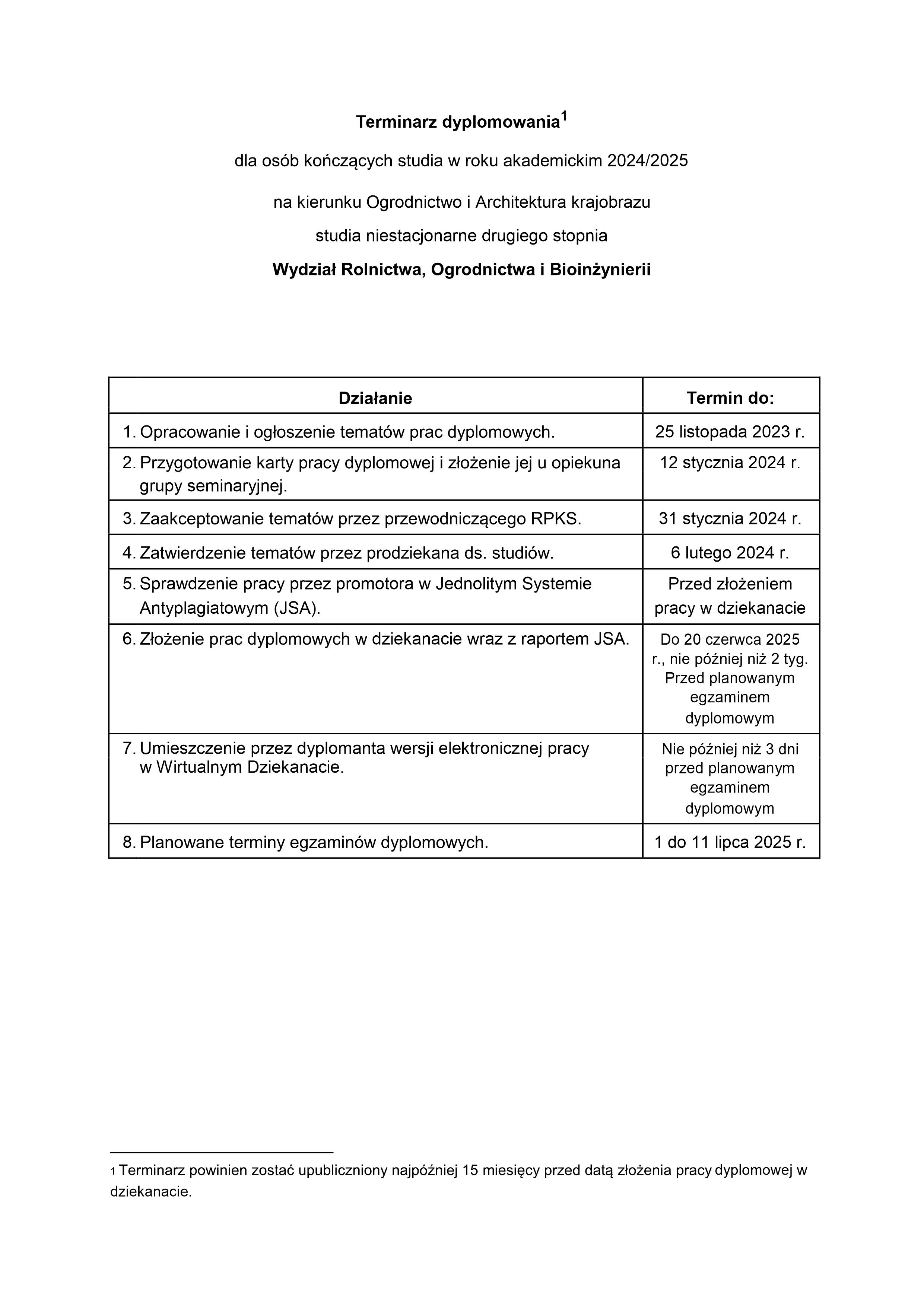 Terminarz dyplomowania s 1