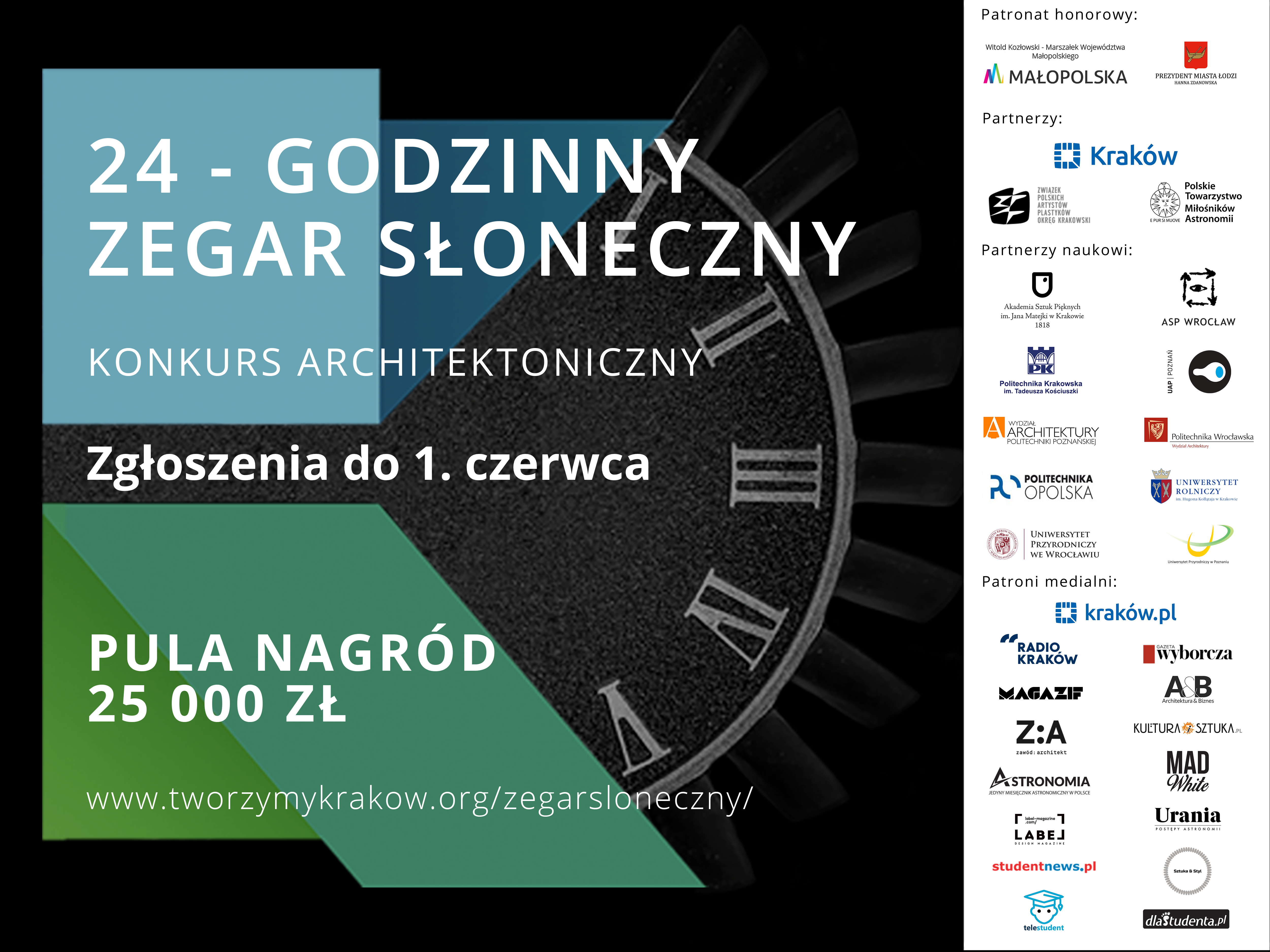 plakat 24 h zegar sloneczny nowy termin akt 2021.01.20